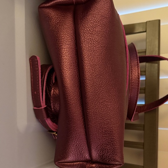 Portland Leather Goods - Full Size Cross Body zipper - ultraviolet - Picture 7 of 10